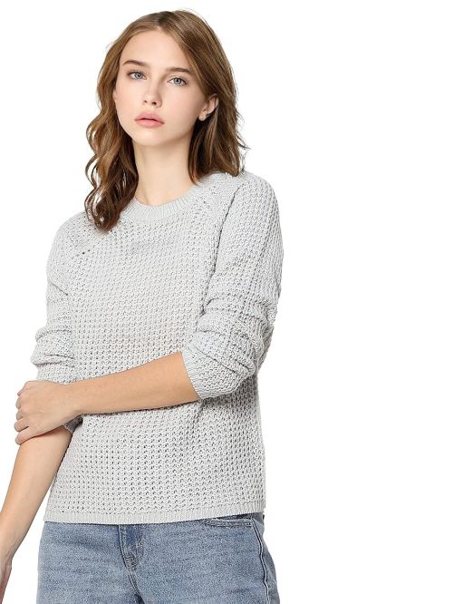 Fabslo Women Sweater Pearl Blue