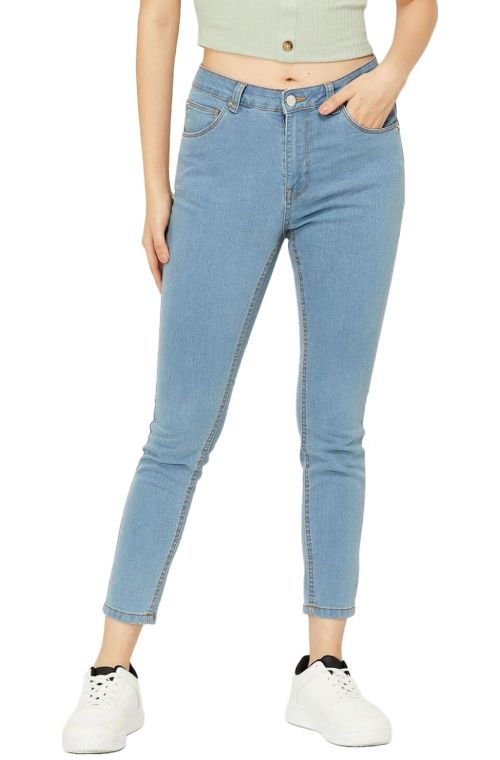 Fabslo Women Regular Fit Jeans Light Blue