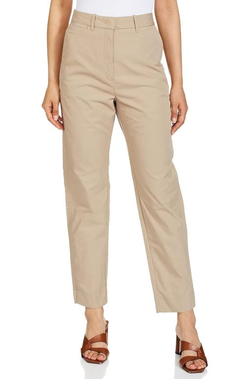 Fabslo Women's Regular Casual Pants Brown