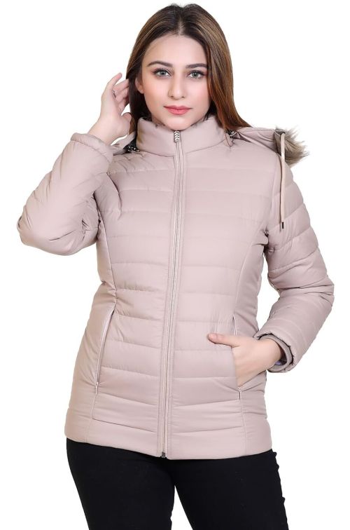 Fabslo Full Sleeve Puffer Winter Jacket For Women and Winter Jacket for Girl.