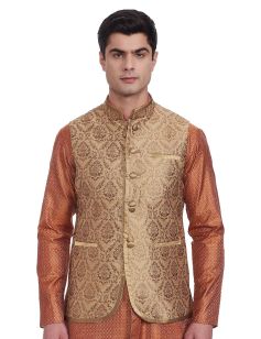 Emre Grouch Men's Banded Collar Nehru Jacket