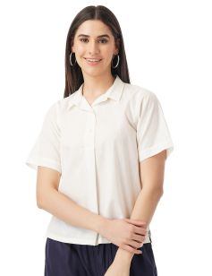 Drapshe Women's Collared Casual Shirt