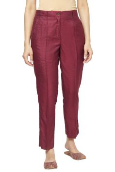 Fabslo Women Pants wine