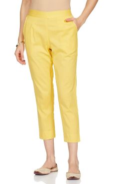 Fabslo Solid Plain Cotton Trouser Pant